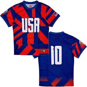 USA International Team Men's Headgear Classics 1990 World Cup Soccer Jersey